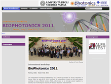 Tablet Screenshot of biophotonics.tlc.unipr.it
