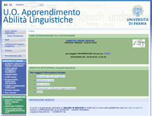 Tablet Screenshot of cla.unipr.it