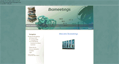 Desktop Screenshot of biomeetings.unipr.it