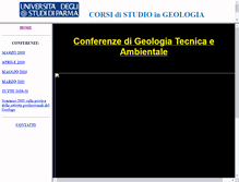 Tablet Screenshot of geoconferenze.unipr.it
